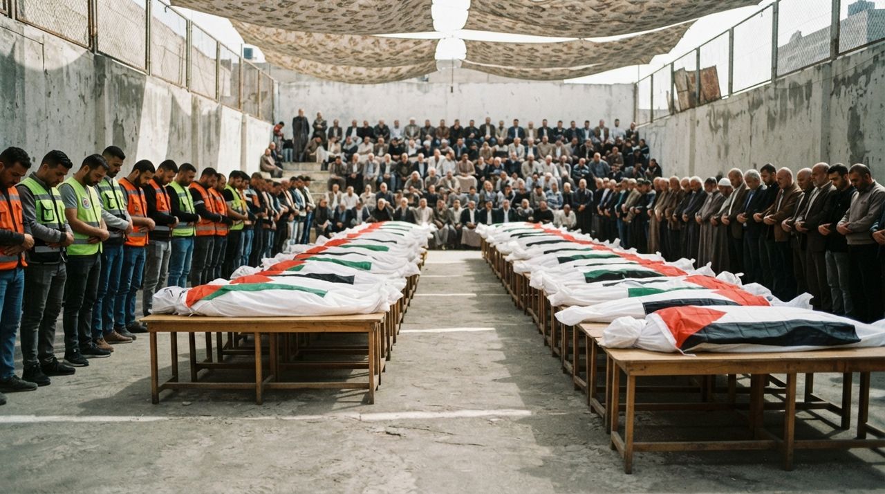 Bodies of 75 Palestinians recovered from Gaza rubble after nearly three years