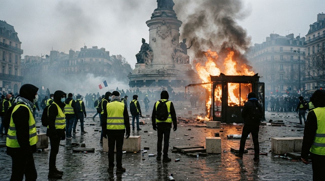 France says 174 arrested over yellow vest protests and looting
