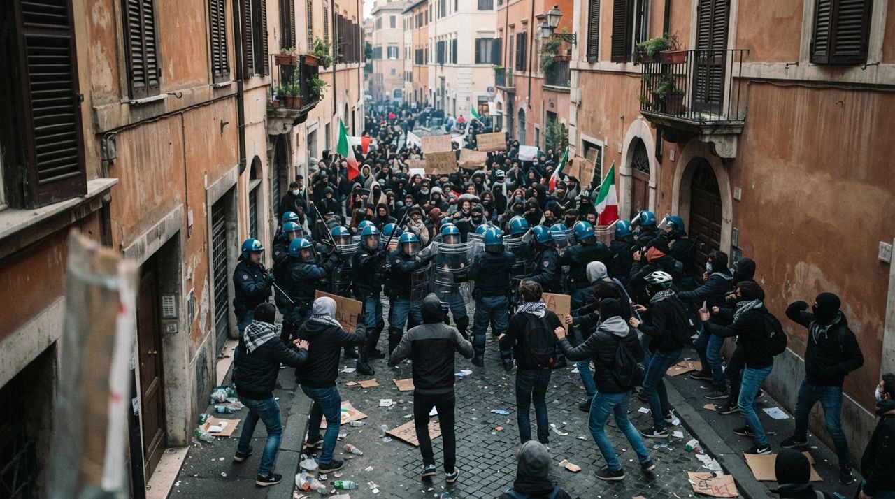 Italy protests leave 161 injured, 28 detained and about 1 million euros in damage