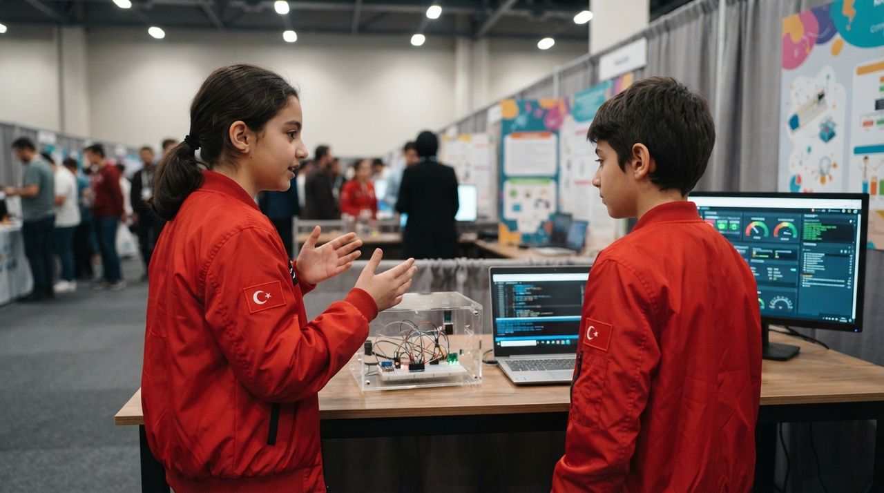 Primary school students build smart bracelet to monitor miners' health