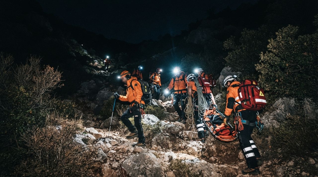 Three rescued from Isparta canyon, one volunteer dead and ten awaiting help