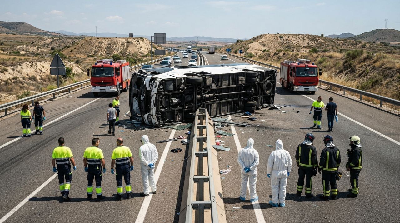 Tour Bus and Tow Truck Collide in Manisa: 11 Dead, 27 Injured