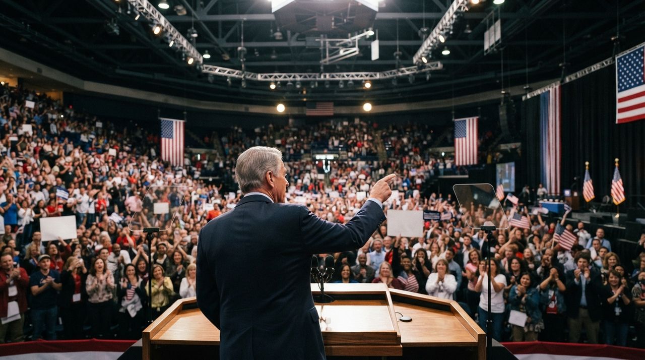 Trump Warns Iran on Nuclear Program at Alaska Rally