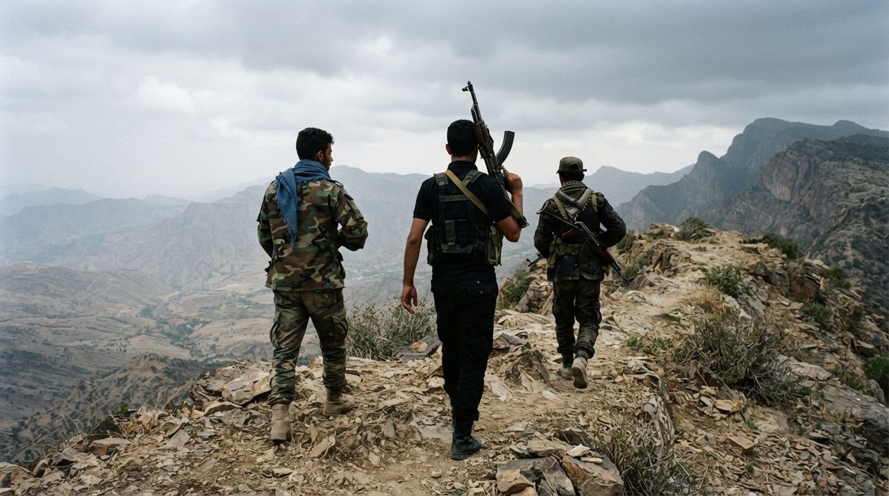 Yemen government forces advance in Taiz and strike Houthi positions with drones