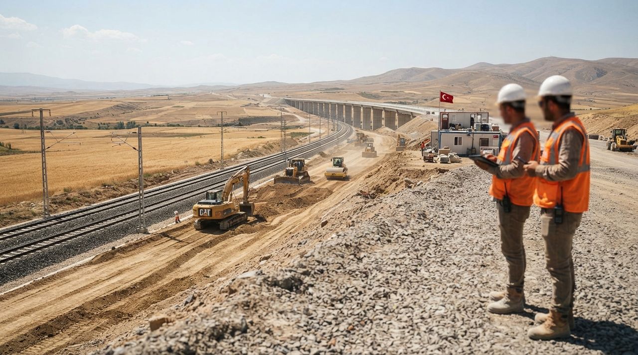 Yerköy-Kayseri high-speed rail line passes 50% construction mark